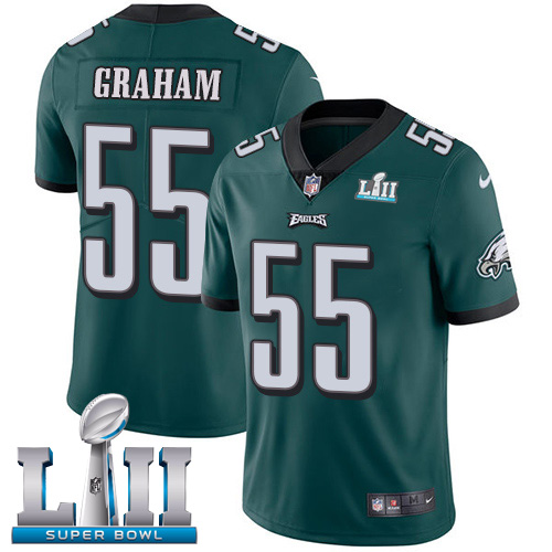 Nike Eagles #55 Brandon Graham Midnight Green Team Color Super Bowl LII Youth Stitched NFL Vapor Untouchable Limited Jersey - Click Image to Close